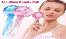 2PCSlot Large Magic Ice Globes Hockey Energy Face Massager Beauty Crystal Ball Facial Coaling Globe Water Wave for Eye Massage8814786