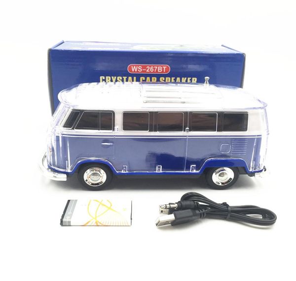 2PCSLOT LED Light USB Portable Mini Bus en haut-parleurs Car Speaker Bluetooth sans fil 3107386