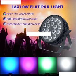 2PCSlot LED PAR LICHT RGBW 4in1 UPLICH TE KOOP FLATT DJ PAR LICHT PATTIE Lichten voor bruiloften nachtclubfeestje