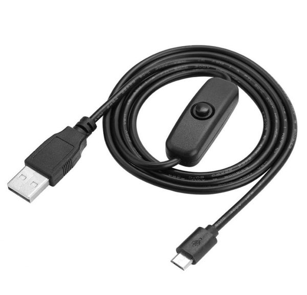 2PCSLOT Micro USB Power Charge Câble avec interrupteur OFF pour Raspberry Pi 3 2 B BA4970096
