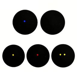 2pcslot Squash Ball TwoYellow Dots One Dot Bleu Rouge Jaune Basse Vitesse Sport Balles En Caoutchouc Joueur Professionnel 40mm Tournoi 231225