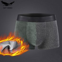 2pcsLot Thermisch Ondergoed voor Mannen Boxers Onderbroek Man Warme Slipje Shorts Wol Homme Broek Slip Pluis Mannelijke Bodems 231228