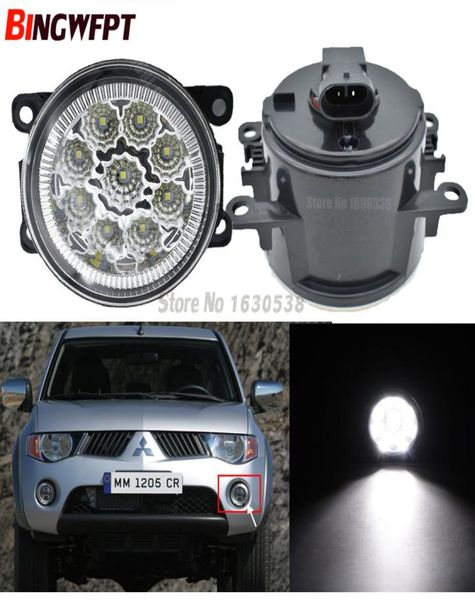 2 pares de lámparas halógenas de parachoques redondo de estilo de coche 55W para Mitsubishi Triton L200 luz antiniebla LED H112392043