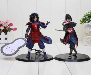 2PCSSET 17cm Anime Uchiha Madara Uchiha Sasuke PVC Figures d'action Modèles Toys dans Opp Bag Q07226378866