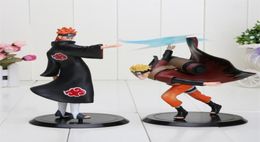 2pcsset 18cm Uzumaki VS Pijn PVC Action Figure Collectible Model Speelgoed Poppen MX2003192981535