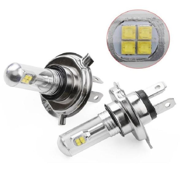 2 pièces A18 H4 H7 80W xénon Automobiles voiture LED lumières 1500lm Auto antibrouillard queue conduite ampoules universel DRL phares blanc 6001227273