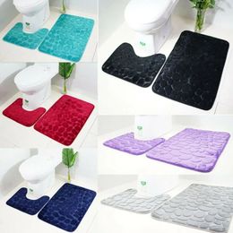 2-delige set Trechter Geplaveide Bad Badkamer Antislip Tapijt Mat Wc Tapijt badkamermat set 240122