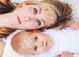 Ensemble de 2 bandeaux en feuille d'or pour maman et nouveau-né, accessoires pour cheveux, bandeau assorti pour enfants, cadeau pour maman, 9994651