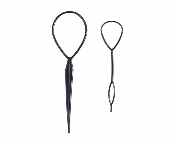 2pcsset Pull Hair Needletail Ponytail Braider Creator Bucle Luce Tail Clip Frazer Maker Hairstyling Herramientas para peluquería DIY9514907