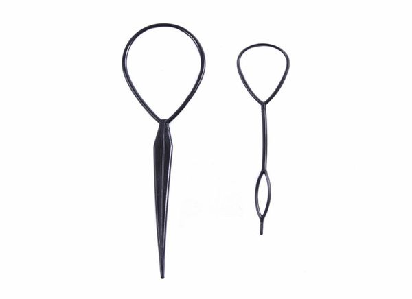 2pcsset Pull Hair Needletail Ponytail Braider Creator Bucle de bucle Tail Clip Braid Maker Hairstyling Herramientas para peluquería DIY 6775656