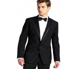 2 -delige joatbron Black Men Suits For Wedding Man Suits Blazers bruidegom Tuxedos Slim Fit Terno Masculino Costume Homme Evening Par9150873