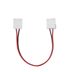 Conector LED de 2 pines para tira de LED de un solo color 5050 3528 adaptador de dos conectores de extremos fácil de conectar sin necesidad de soldar 8mm 10mm