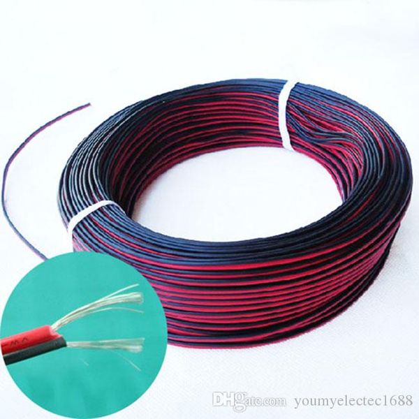 Cable de extensión led de 2 pines rojo negro 12V 24V tira de led 3528 5050 5630 5730 extender 2 pin DC cable electrónico