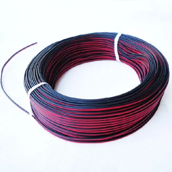 Cable de extensión led de 2 pines, cable rojo negro de 12V y 24V, tira de led 3528 5050 5630 5730, cable electrónico CC de 2 pines LL