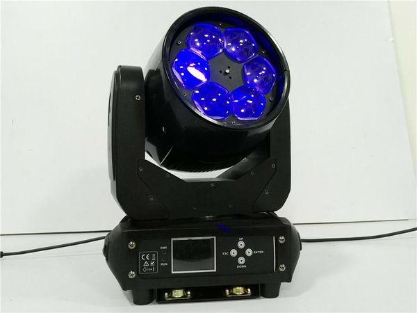 2PZ LED RGBW 6x40 W 4in1 LED occhio ape ZOOM tête mobile fascio di luce per Bar effetto di fase di illuminazione a led dmx dj luci