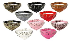 2quot Large Chien Bandana Colliers En Cuir À Pointes Clouté Collier De Chien De Compagnie Écharpe Foulard Fit Pour Les Chiens De Taille Moyenne Pitbull Box7576192