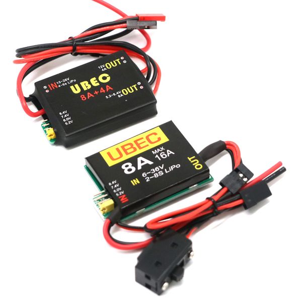 2S-8S 6-36V UBEC-8A Bec Dual UBEC 8A / 16A 5.2 / 6.0 / 7.4V / 8.4V Servo Alimentation séparée RC RC Fix-wing Airplane Robot Robot