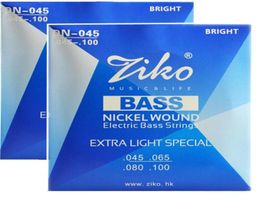 2Setslot Ziko DN045 Strings de bajo eléctrico Instrumentos musicales Accesorios Partes de guitarra4308115