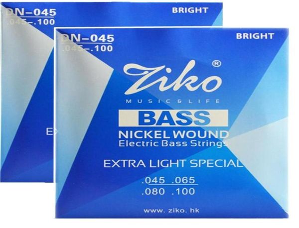 2 jeux de cordes pour guitare basse électrique ZIKO DN045, accessoires pour instruments de musique, pièces de guitare 9424707