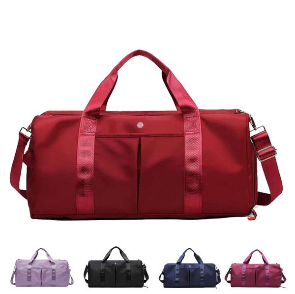 2 tailles de luxe Lulu Keepall Nylon City Designer Femmes Hommes Mode de vacances Cross Body Gym Sac à bandoulière Grand Bagage Totes Sacs à main Embrayage Voyage Duffel