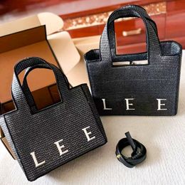 2SIZES stroming Luxe modeontwerpster strandtas dames lettertype TOTE TOTE RAFFIAS KOPPELSCHANNING TAK TOP HANDGANDS CROSS BICHTHAND HAND TAG ZOER WEAVE PUNME SCHOUDMAND ZAKS