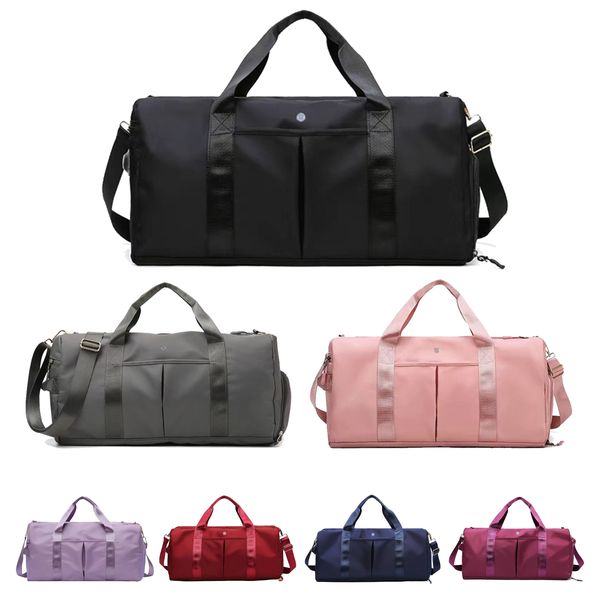 2 tamaños Lulu Pochette Top Many Bag Tote para hombres Bolsas de vacaciones para hombres Viajes Bolsos de gimnasia de alta capacidad de alta capacidad