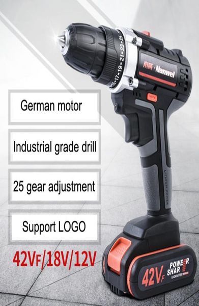 2Speeds Tournevis sans fil électrique 21V 18V 12V Lithium Batterie sans cordon MINI Drift Cordless Tournevis Power Tool 3409744