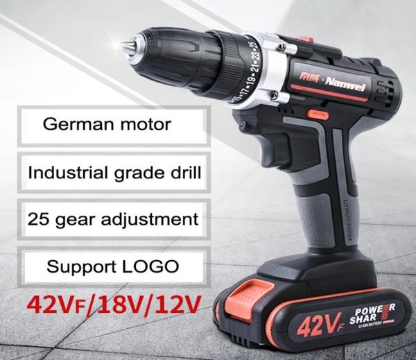 2Speeds Tournevis sans fil électrique 21V 18V 12V Lithium Batterie sans cordon MINI Drift Cordless Tournevis Power Tool 4020131