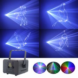 2W 3W RGB Patroon Scanning Effect Laserlicht DMX512 Muziek Controle Laser Projector DJ Disco Stage Party Indoor Bar
