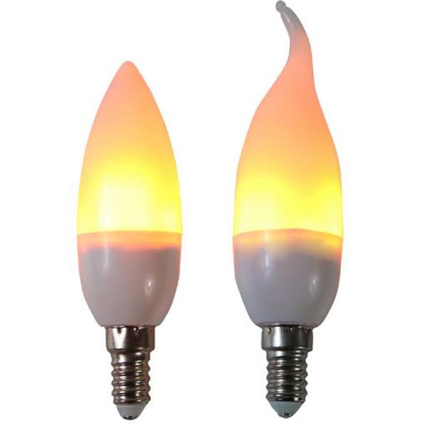 Ampoule à flamme LED 2W E12 E14 AC85-265V