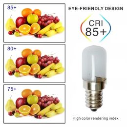 2W E14 LED Koelkast gloeilamp koelkast maïs lamp AC 220V LED -lamp Wit/warm wit SMD2835 Vervang halogeenlamp