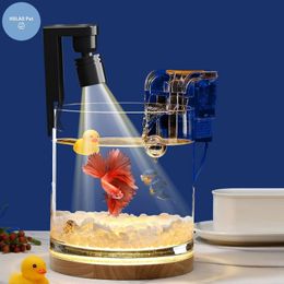 2W Tif à poisson Pince rotatif Small USB Lampe Aquarium Clione LED LED ACCESSIONS ADMÉCIRATIONS DE CHOBOIL AVCALISATION