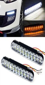 2x 20 LED Car Daytime Running Light Drl Daylight Head Fog Lamp Turn Single Lights Auto 12V étanche pour la remorque SUV Truck4974731