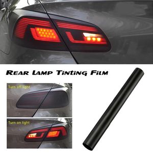 2X30 150 cm mat fumée lumière Film voiture mat noir teinte phare feu arrière antibrouillard vinyle arrière film lampe teinte Film336O