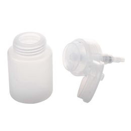 2x 70 ml Nail Art Make -up Polish Plastic Pump Dispenser Bottle Remover