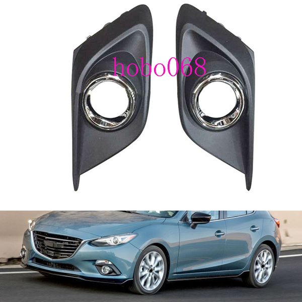 Pour 2014-16 Mazda 3 Axela voiture pare-chocs avant gauche droite antibrouillard feux de conduite boîtier cadre de couverture