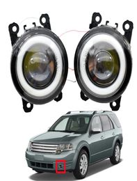 2X assemblage de phares antibrouillard Angel Eye, lentille LED DRL, feu de jour 12V, pour Ford Taurus X 35L V6 200820098271521