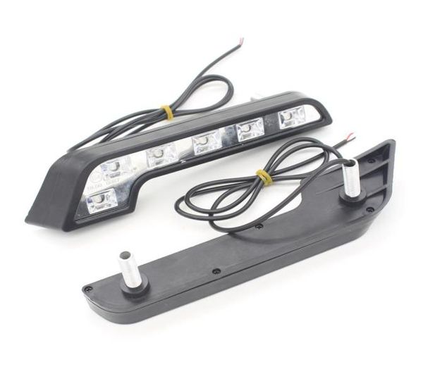 2X Auto 6 COB E4 LED phare de voiture feux de jour lampe de jour antibrouillard hors route conduite lumière de stationnement Source DRL Kit W124 W205887800