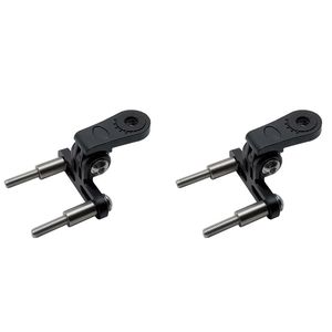 2x fiets koplampbevestiging adapter voor stengelbevestiging fietsen aan de voorste licht LED -lamphouder beugel camera -type connector