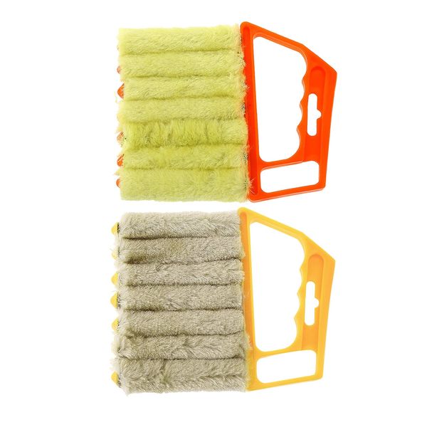 2x pinceau microfibre Venetian Blind Clean Dust Nettoyer de poussière Mini le nettoyage de fenêtre de nettoyage de brosse Air Nettoyer