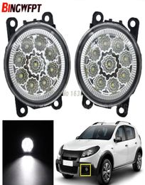 2 faros antiniebla LED de alta potencia para coche, luces DRL para Renault MEGANE 23CC Fluence Koleos SANDERO STEPWAY, lámpara halógena 5072218