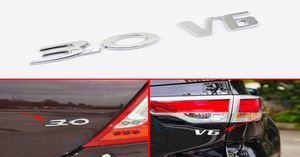 2x Chrome Metal Car Truck Decal Sticker 30V6 Emblem Logo Logo Tailgate Engine Badge7055858