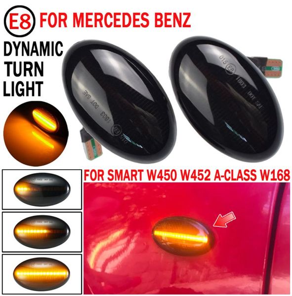 2x Dynamic LED Gurning Lights Lights Side Marker CAR Accesorios para Mercedes Benz Smart W450 W452 Aclass W168 Vito W639 W4479299429