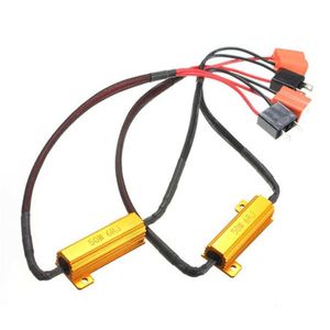 2x fout gratis canbus h7 50 w 6ohm auto led koplamp DRL Mistlamp load weerstand bedrading canceller decoder Nieuwe aankomst auto