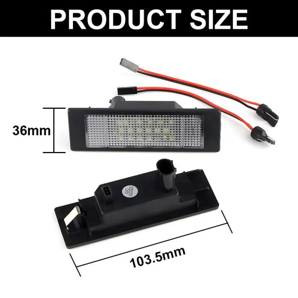 2x ajustes para BMW E81 E87 F20 F21 E63 E64 F06 F12 F13 1 Serie 6 Z4 E86 E85 E89 X2 Gran Coupé SMD LED LED LECACTURAS