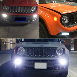 2x pour Jeep Renegade 2015 2016 2017 2018 LED Daytime Running Light DRL Bulbes 1157 LED P21 / 5W BAY15D 6000K
