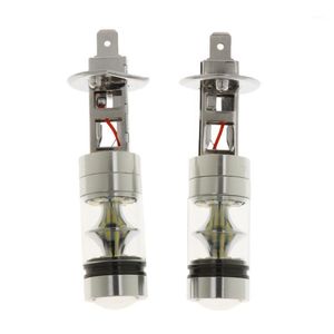 2X H1 10000K 100W LED 20SMD Projecteur Brouillard Conduite DRL Ampoules Blanc1