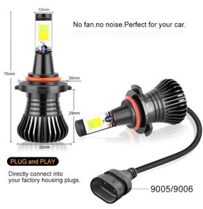 2X H11 LED Auto antibrouillard ampoules H7 9005 9006 HB3 HB4 LED 21W puces COB 6000K blanc 3000K ambre jaune double couleur commutateur voiture conduite 5383014