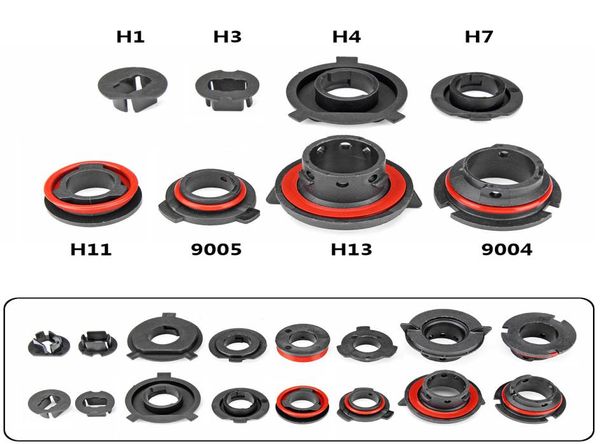 Bases de phares 2x Carreaux de voiture LED LED BULBE ADAPTATEUR DES SOBLES SOBLES SOINS POUR H1 H3 H4 H7 H11 H13 9004 90059978306