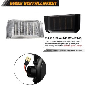 Lámparas de señal de giro del espejo del lado ámbar de LED 2x para el jumper del jersey Fiat Ducato Peugeot Boxer Ram PROMASTER CAR ACTIVO